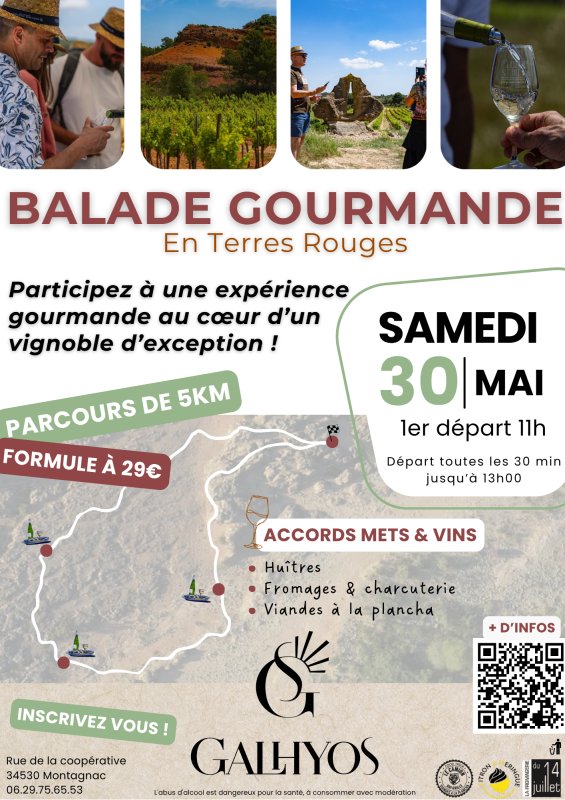 Nouvelle &eacute;dition de la Balade Gourmande en Terres Rouges ! ☀️