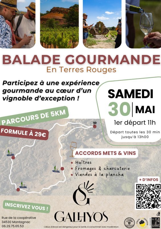 Nouvelle &eacute;dition de la Balade Gourmande en Terres Rouges ! ☀️