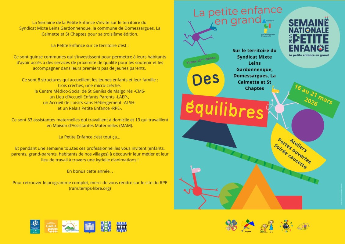 Semaine de la Petite Enfance du 16 au 21 mars 2026