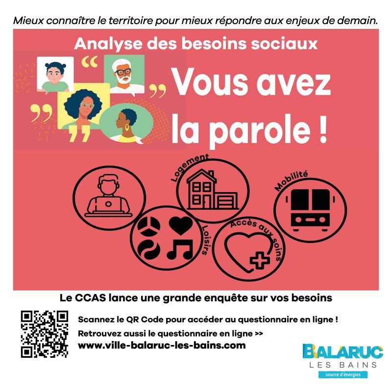 Analyse des besoins sociaux de Balaruc : donnez votre avis !