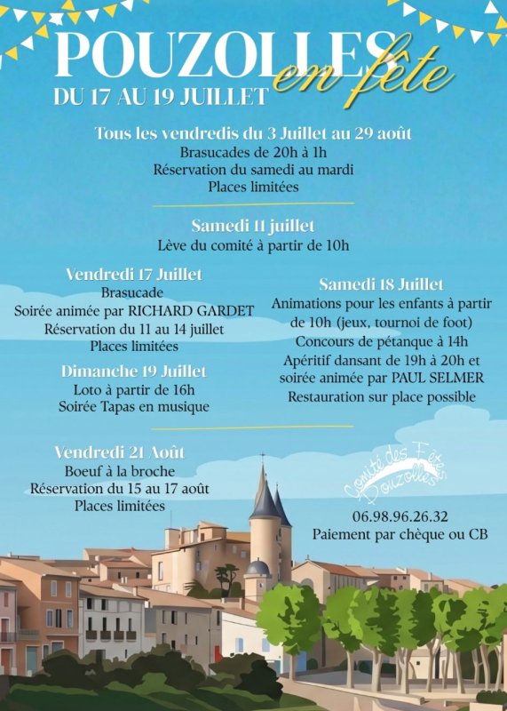 Animations Estivales Comit&eacute; des F&ecirc;tes