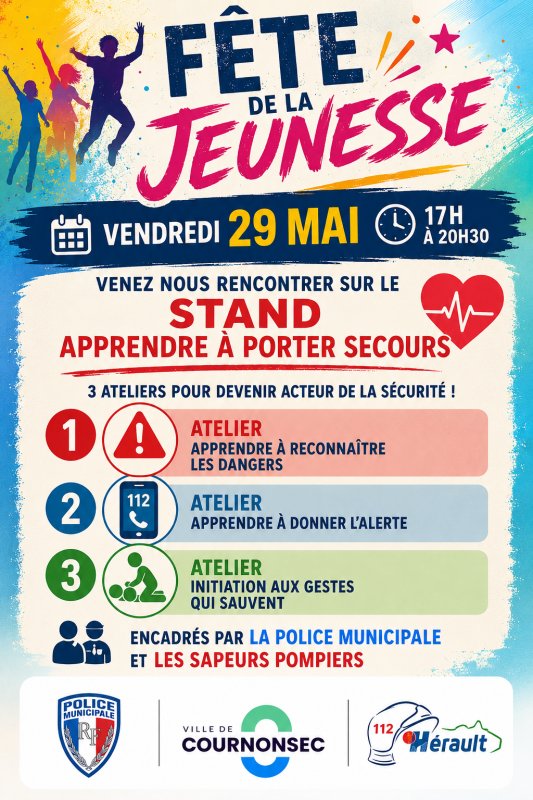 F&Ecirc;TE DE LA JEUNESSE &ndash; Venez apprendre les gestes qui sauvent !
