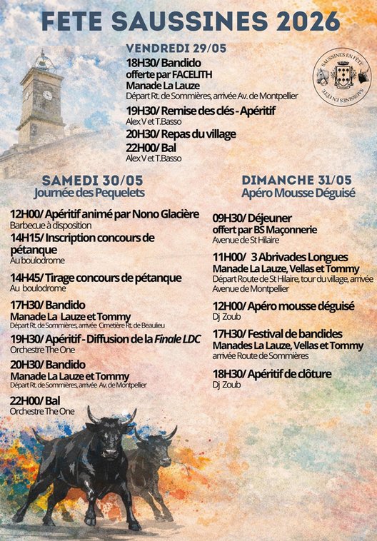 🎉⚠️ Avis &agrave; la population Saussinoise ⚠️🎉