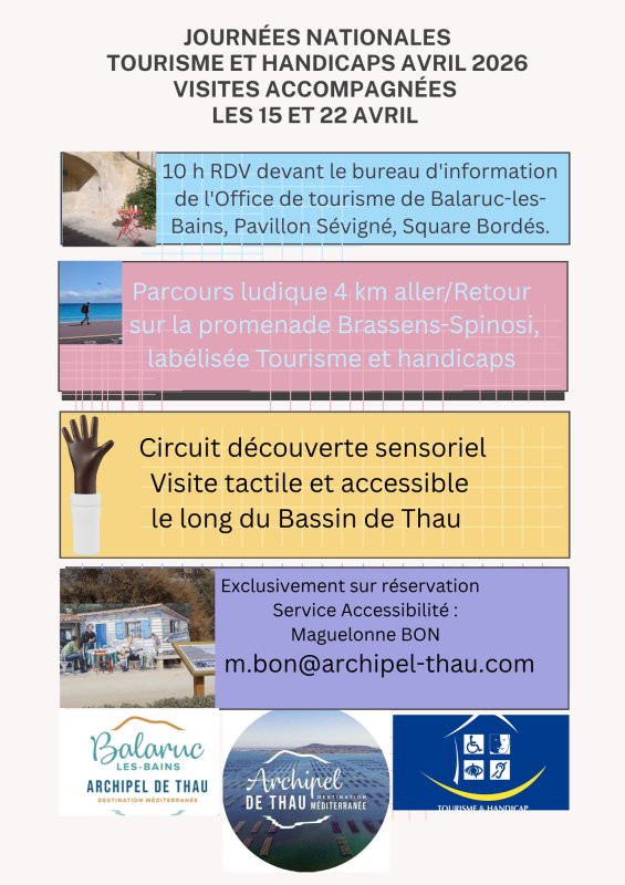 Journ&eacute;es nationales Tourisme et Handicap : visites accompagn&eacute;es de Balaruc-les-Bains