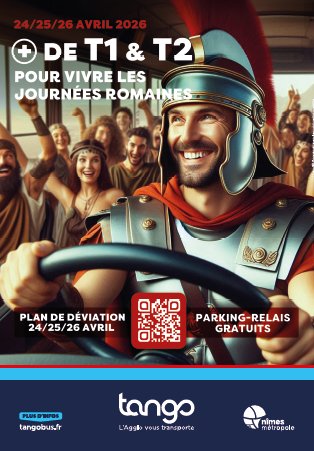 Information TANGO &ndash; Les Journ&eacute;es Romaines du 24 au 26 avril 2026