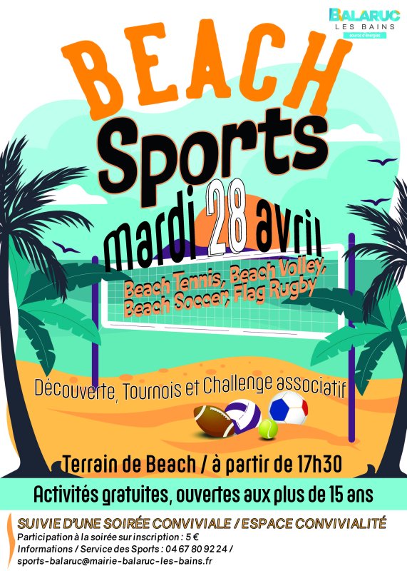 Sport : D&eacute;couvrez les beach sports !