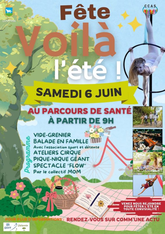 🌞🎉 La premi&egrave;re &eacute;dition de la f&ecirc;te "Voil&agrave; l&rsquo;&eacute;t&eacute;" approche ! 🎉🌞
