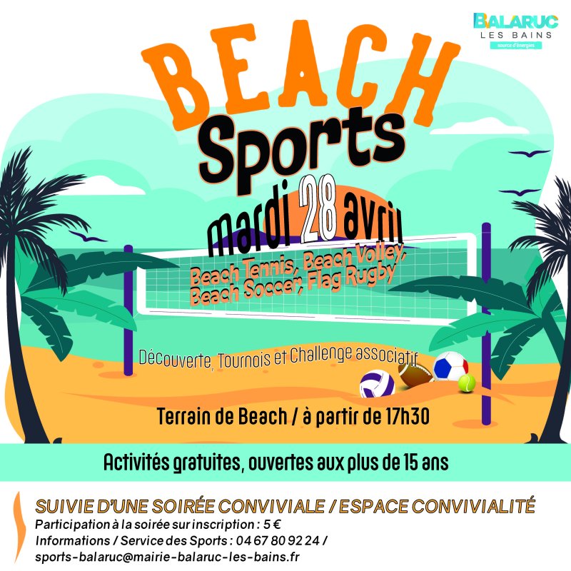 Sport : D&eacute;couvrez les beach sports !