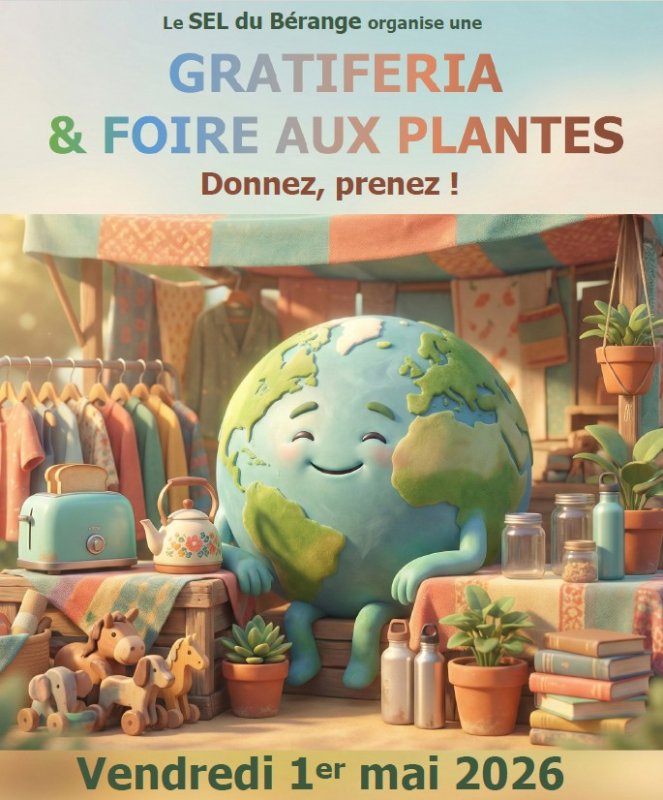 Gratif&eacute;ria & foire aux plantes le 1er mai 2026
