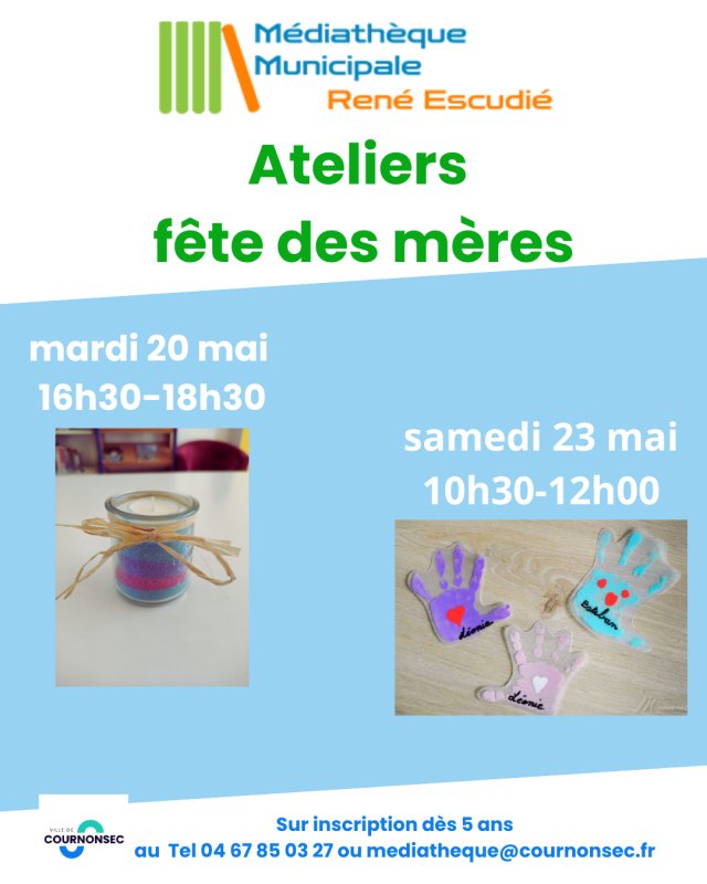 Ateliers f&ecirc;te des m&egrave;res