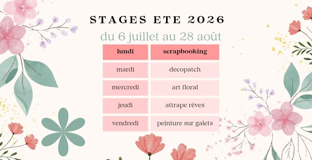 Stage d'&eacute;t&eacute;