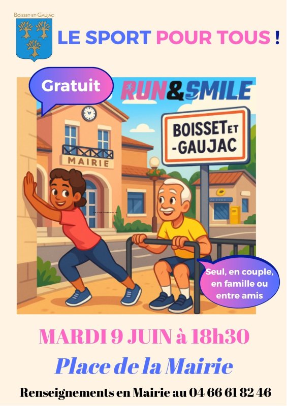 🏃🏼S&eacute;ance Run and Smile &agrave; Boisset-et-Gaujac
