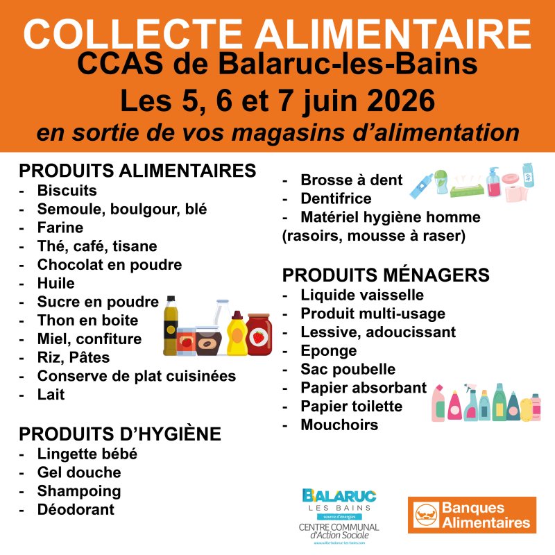 Collecte de denr&eacute;es alimentaires pour le CCAS