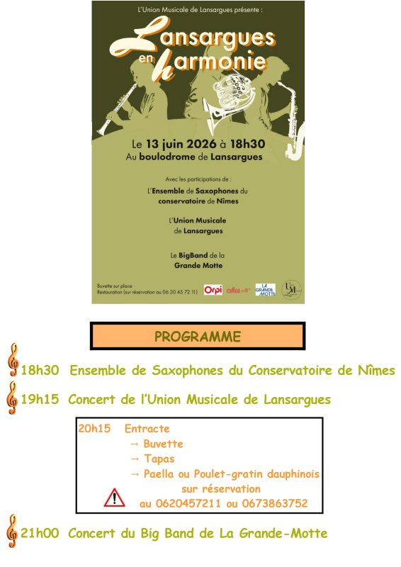 LANSARGUES EN HARMONIE 2026