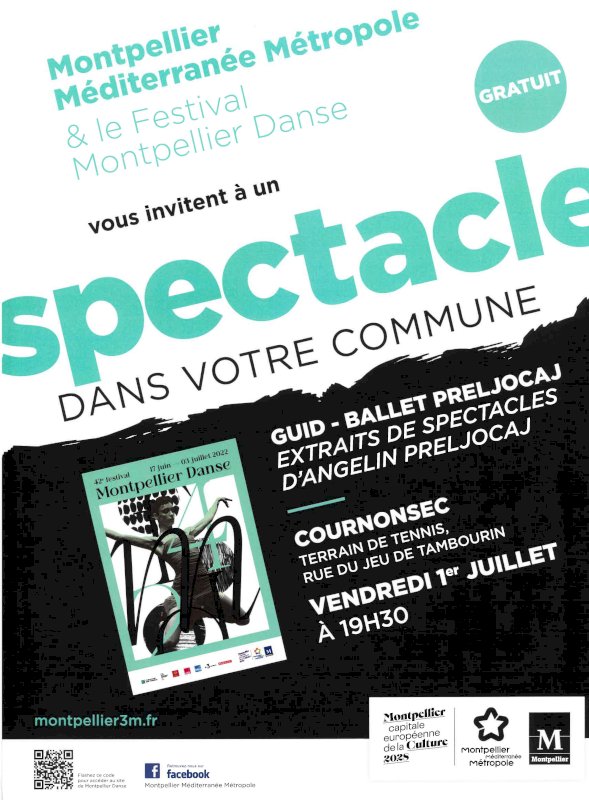 Montpellier Danse Vendredi 1 juillet à Cournonsec