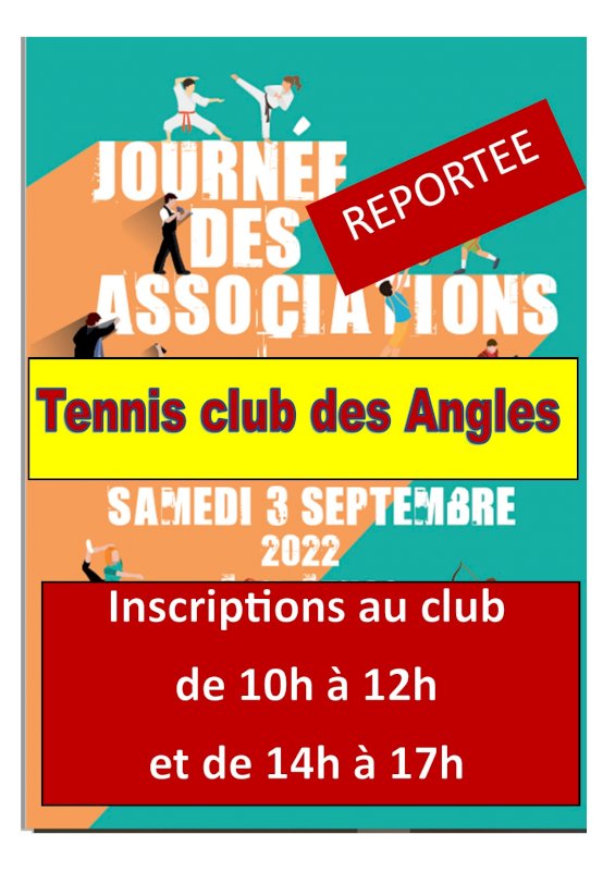 Tennis club des Angles : Journée des associations