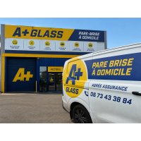 logo A + glass